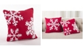 Saro Lifestyle Triple Snowflake Decorative Pillow, 18" x 18"